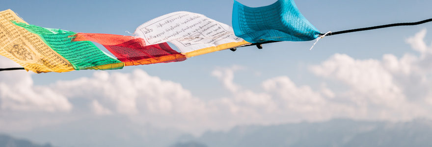 drapeaux tibétains